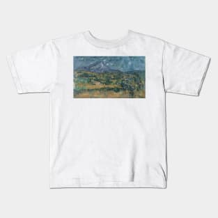 Mont Sainte-Victoire by Paul Cezanne Kids T-Shirt